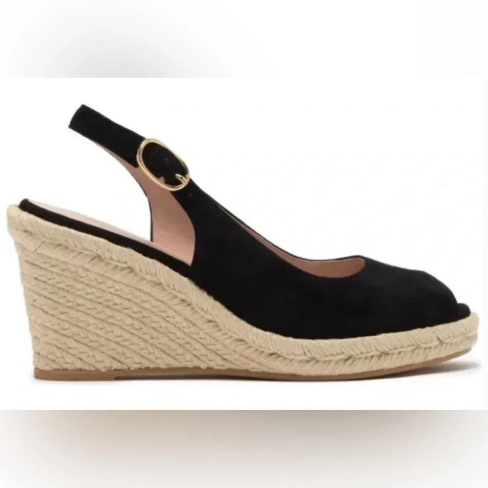 ❤️❤️ STUART WEITZMAN Jean Wedge Slingback Sandal Suede ❤️❤️new with tag